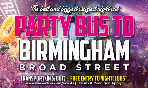 Party Bus to Birmingham